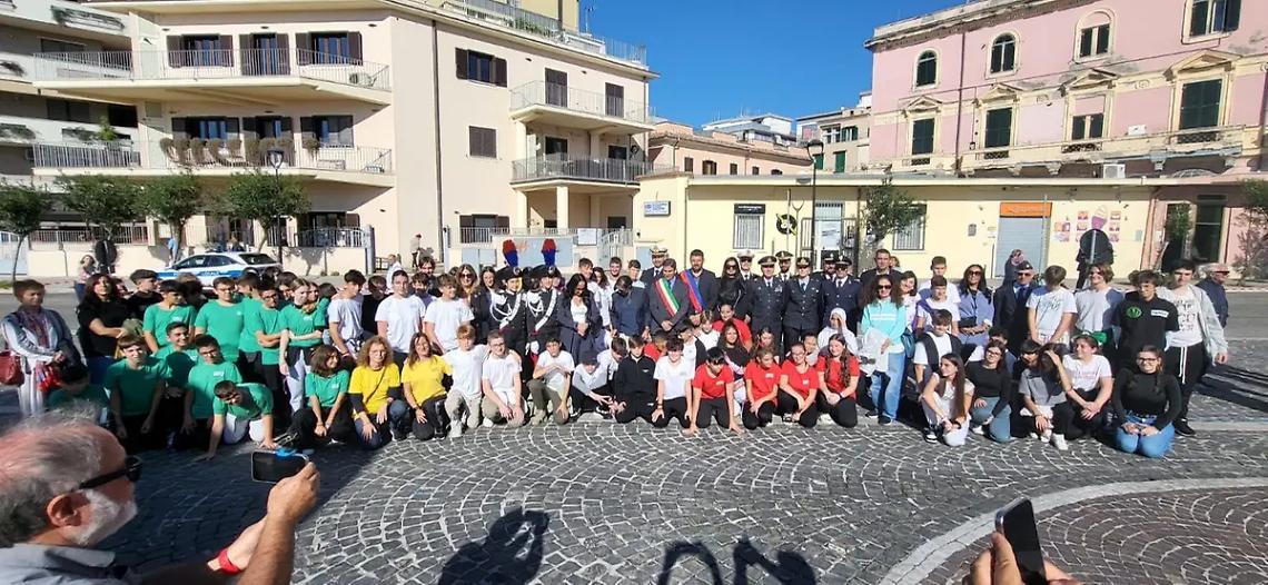 I ragazzi della Ladispoli 1 per l&rsquo;Unit&agrave; Nazionale