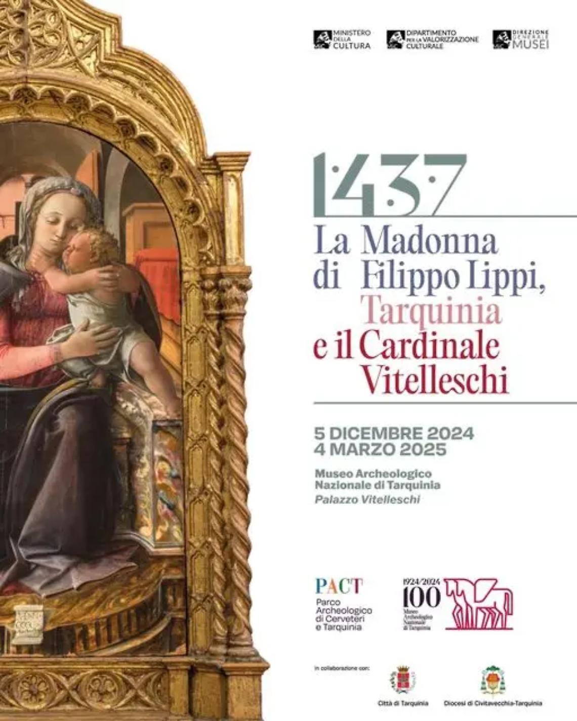 La Madonna di Filippo Lippi torna a Tarquinia: dal 5 dicembre la mostra