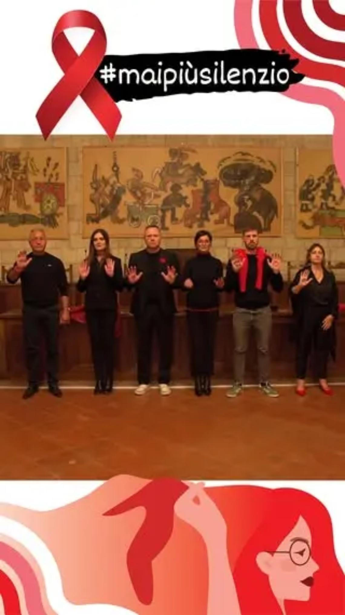 Tarquinia, un flash mob contro la violenza di genere #maipi&ugrave;silenzio