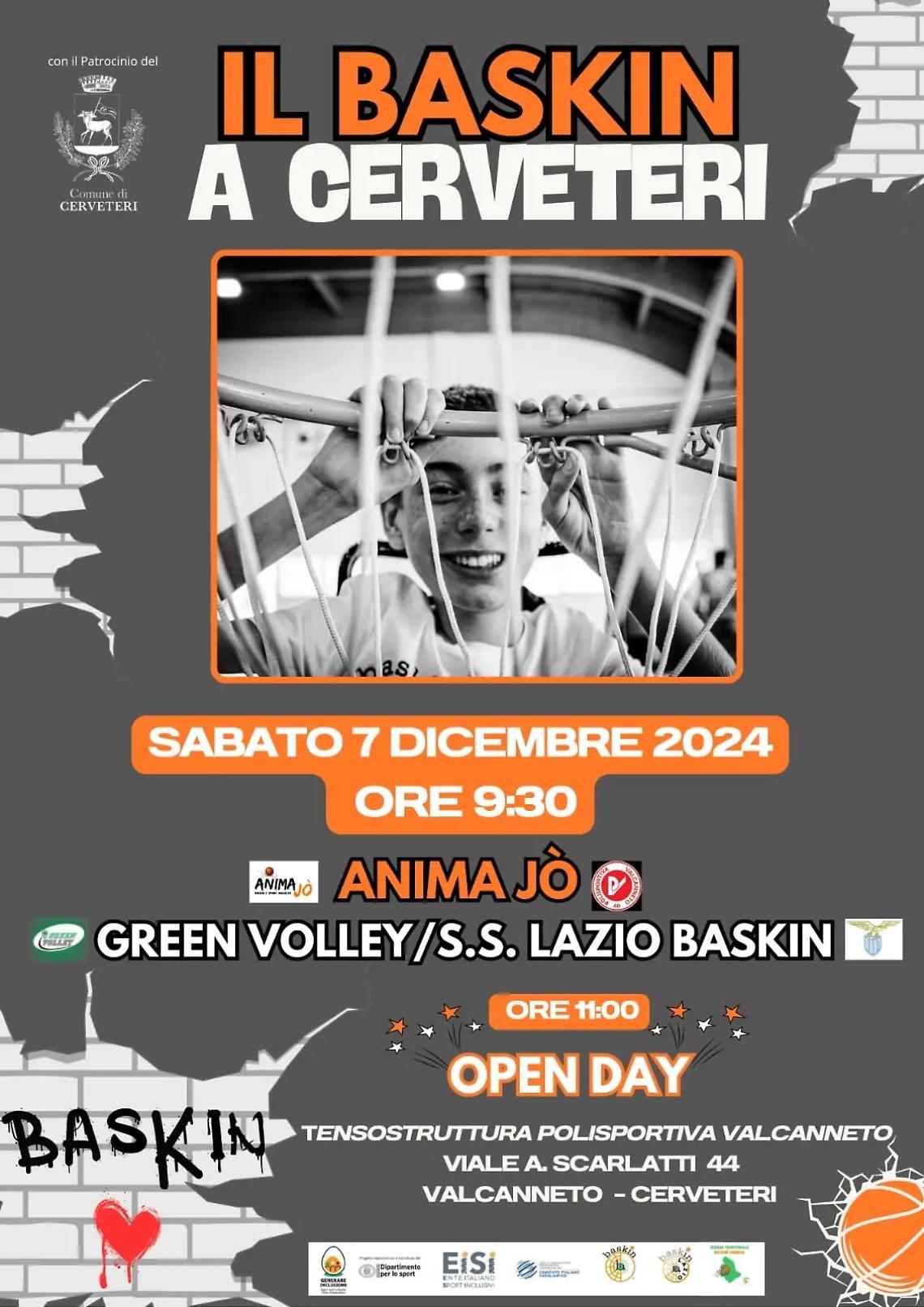 &laquo;A Cerveteri sbarca finalmente il Baskin, un'attivit&agrave; sportiva davvero inclusiva&raquo;