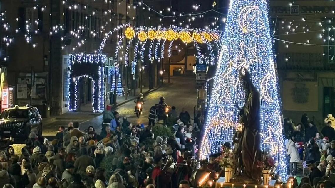 Si accende il Natale sui Cimini