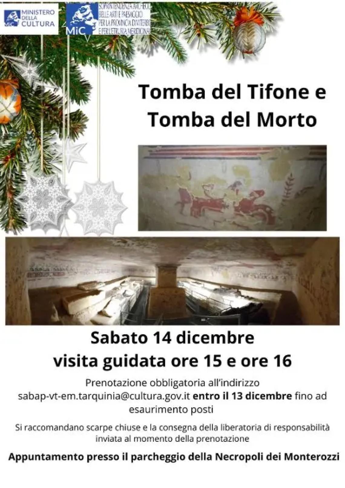 Tarquinia, apertura straordinaria della Tomba del Tifone e della tomba del Morto
