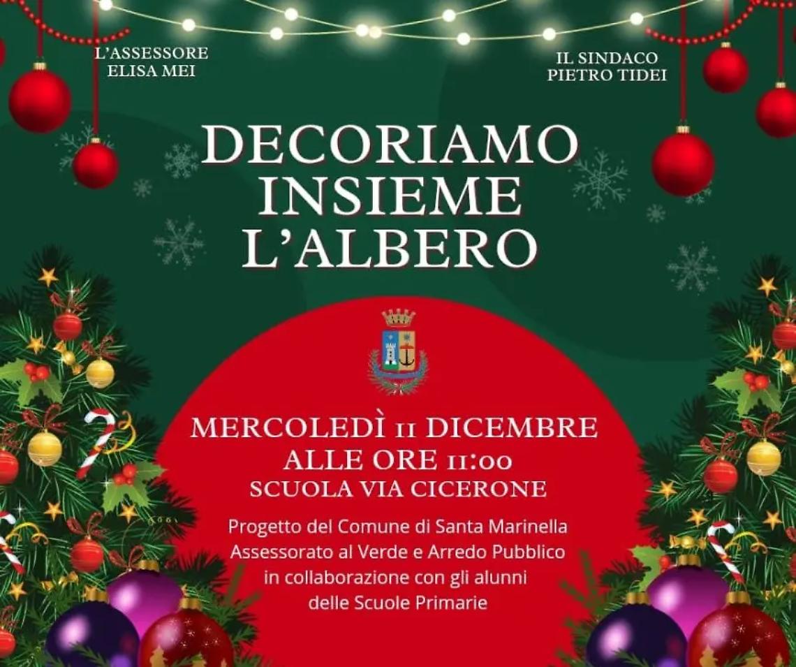 Gli studenti di Santa Marinella decorano l&rsquo;albero di Natale
