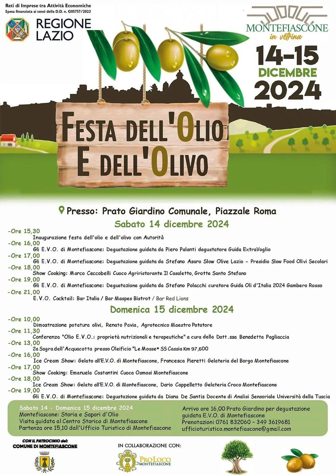 Montefiascone: al via la Festa dell&rsquo;Olio e dell&rsquo;Olivo