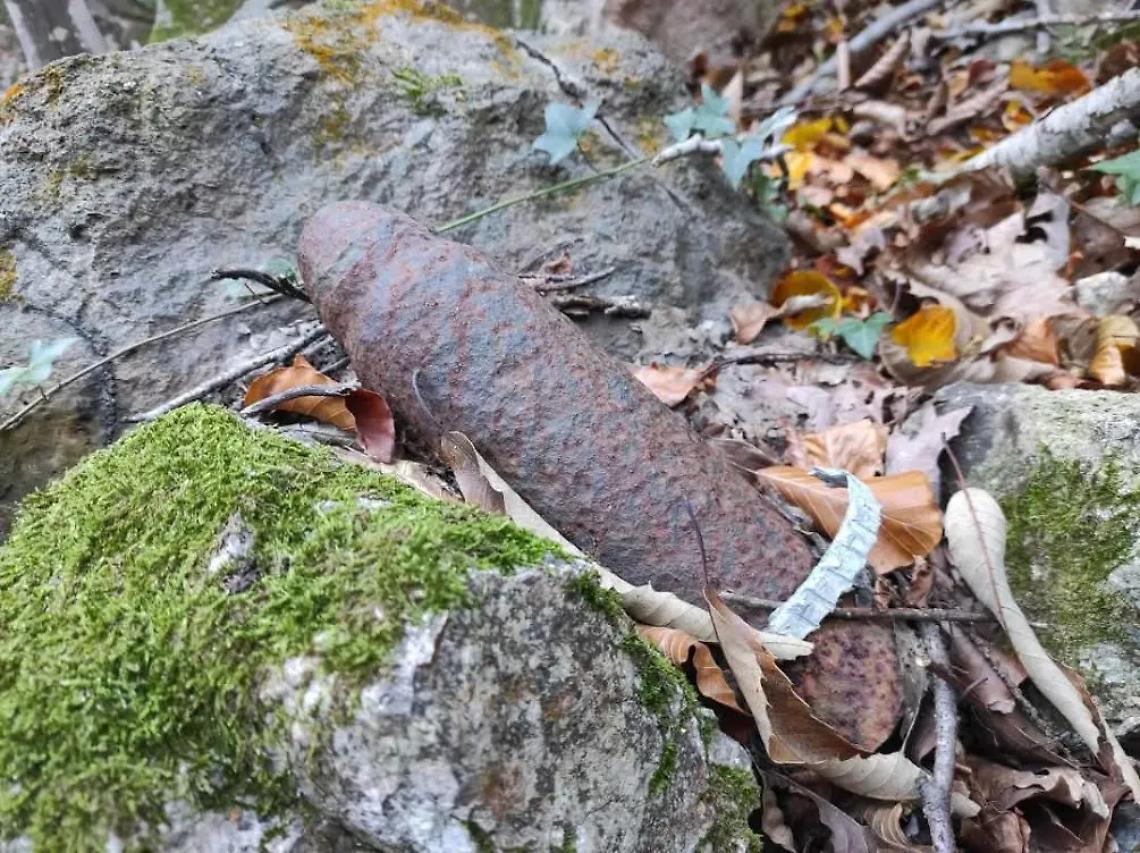 Rinvenuto un proietto di artiglieria sul fondo della Cava Gangalandi