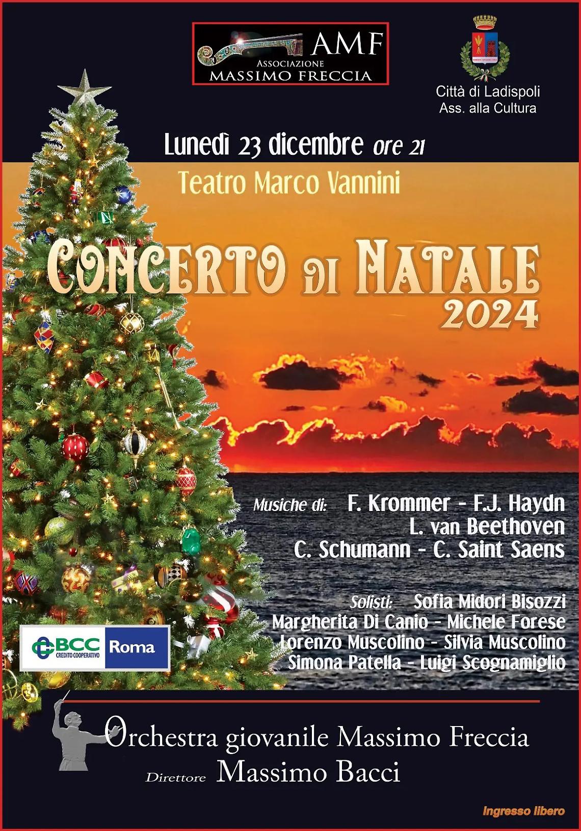 Al teatro Vannini il Concerto di Natale dell&rsquo;Orchestra &ldquo;Massimo Freccia&rdquo;