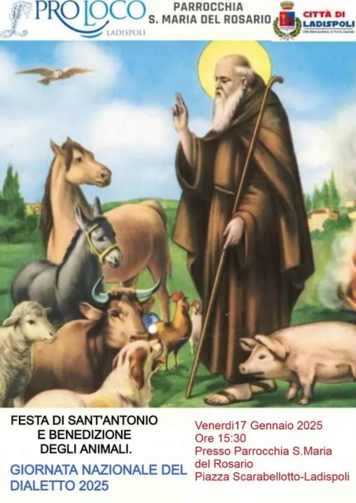 Sant&rsquo;Antonio Abate: domani la benedizione degli animali