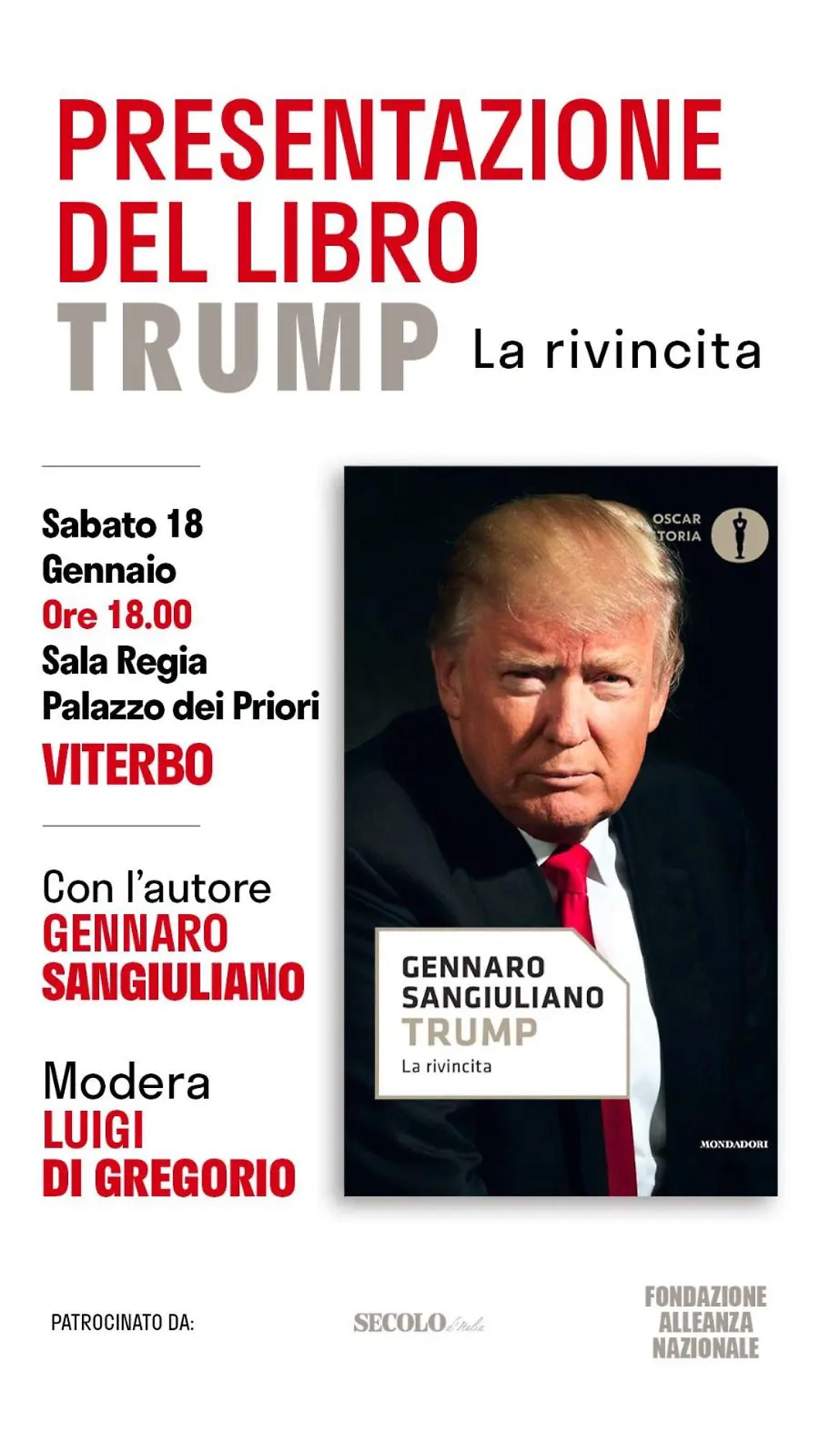 &ldquo;Trump, la rinvincita&rdquo; a Palazzo dei Priori