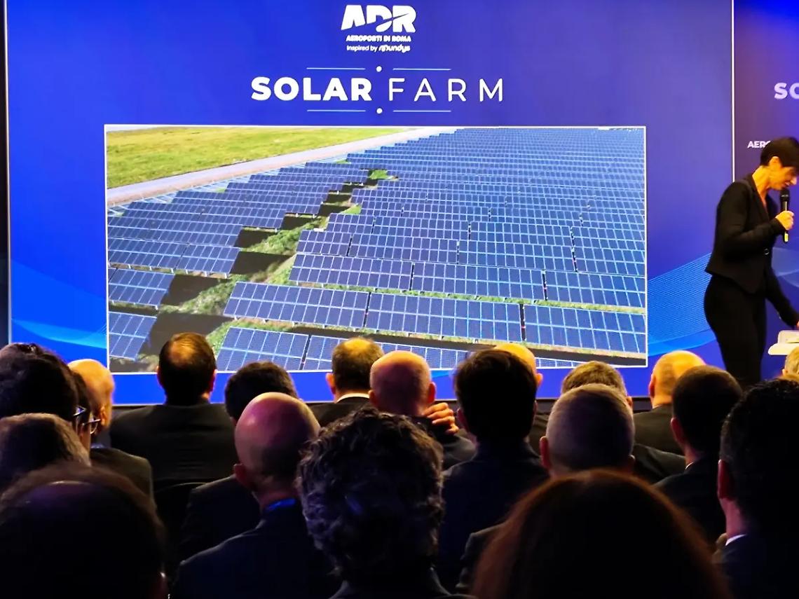Fotovoltaico, inaugurata all&rsquo;aeroporto &ldquo;Leonardo Da Vinci&rdquo; la &ldquo;Solar Farm&rdquo;