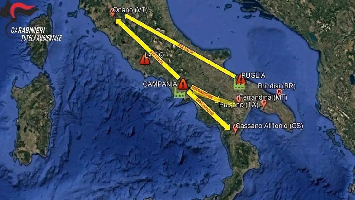 Traffico illecito di rifiuti: sequestrata azienda di Onano