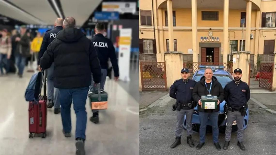 La speranza passa dall&rsquo;aeroporto &ldquo;Da Vinci&rdquo;: scortata una &ldquo;scatolina della vita&rdquo;