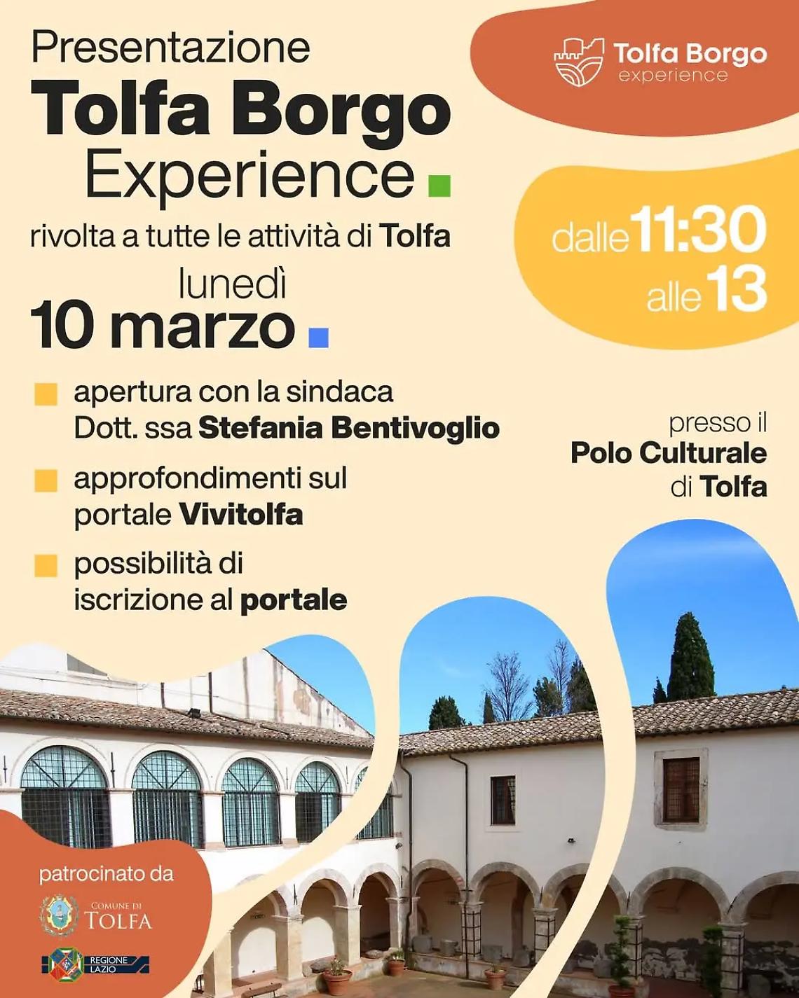 &ldquo;Tolfa Borgo Experience&rdquo;, oggi la presentazione del progetto