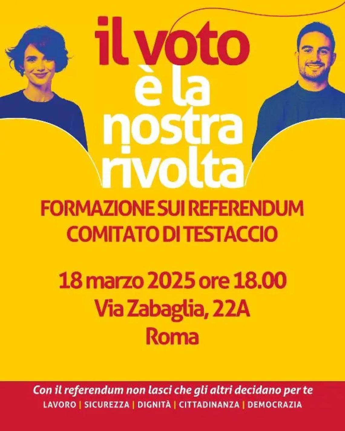 Referendum, l&rsquo;Anpi di Allumiere al fianco della Cgil