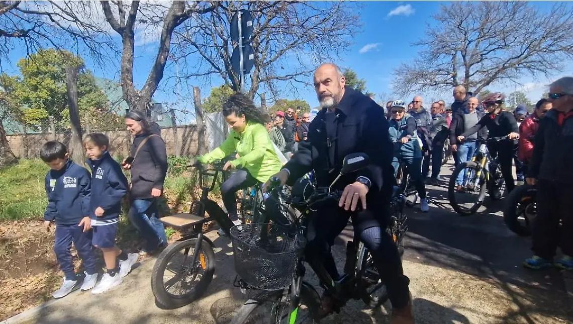 Viterbo, inaugurata la pista ciclabile