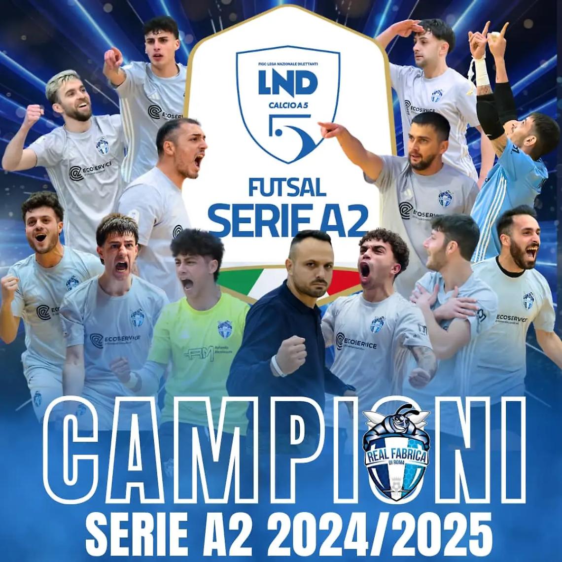 Real Fabrica nel porto della serie A2 Elite 2025/2026. Stravinta la A2 con due turni di anticipo