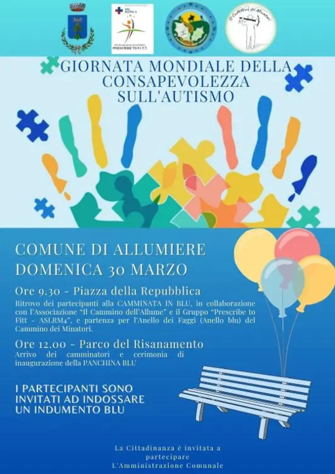 Autismo, in collina si punta alla sensibilizzazione: il 30 marzo una &ldquo;Camminata in blu&rdquo;