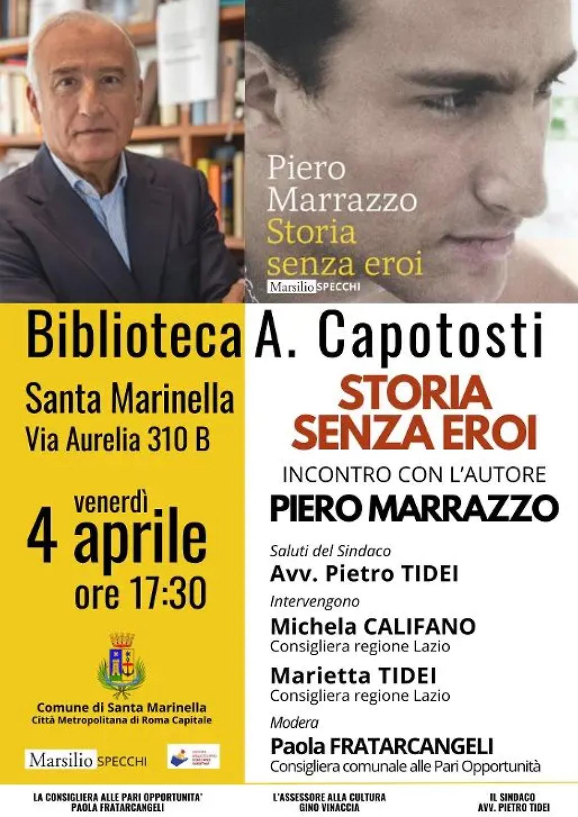Santa Marinella, Piero Marrazzo presenta il suo libro