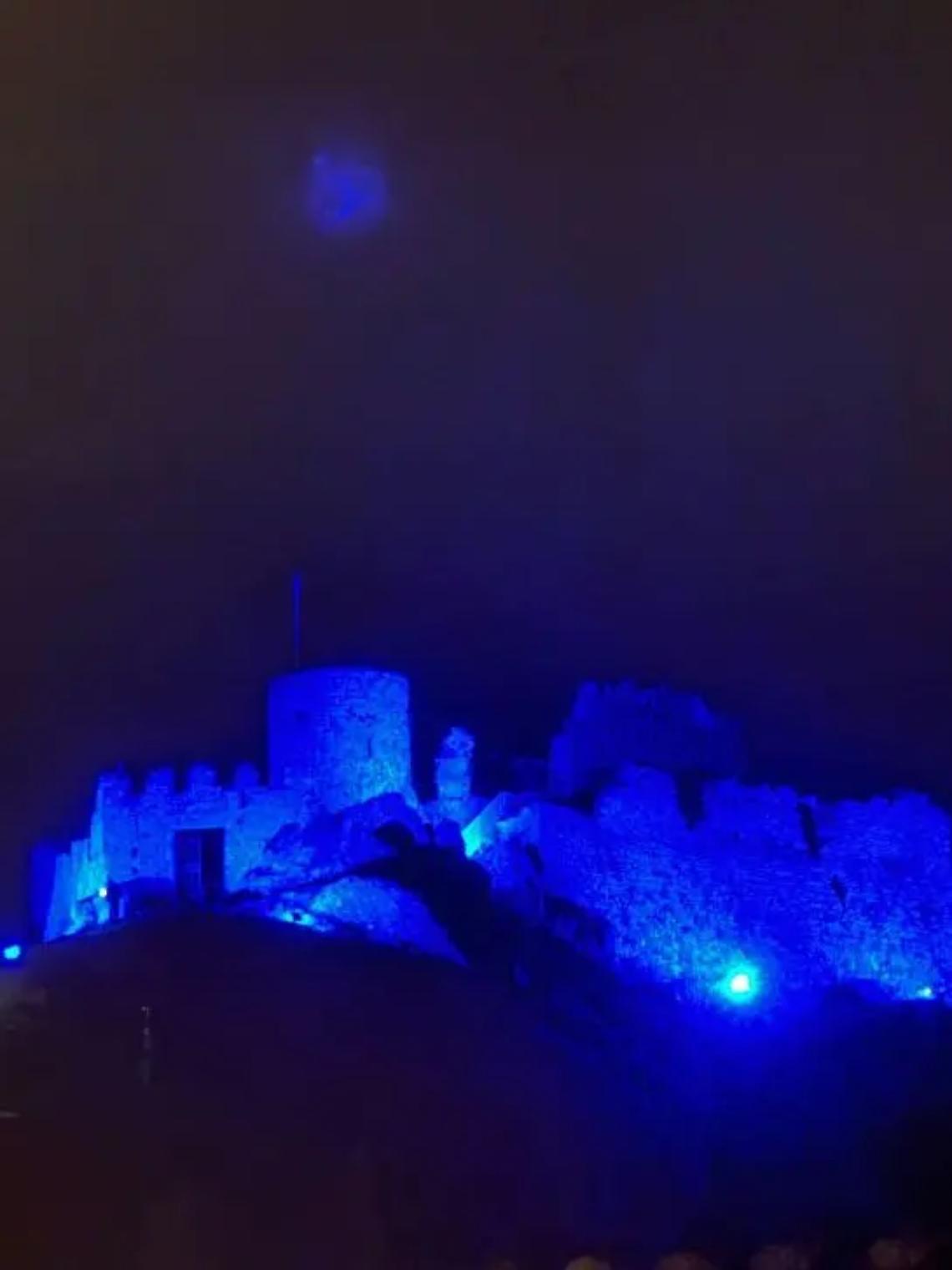 Giornata mondiale dell&rsquo;autismo: la Rocca si &egrave; tinta di blu