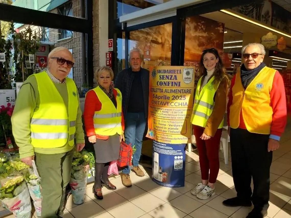Lions club Civitavecchia, raccolti 800 chili di alimenti a lunga conservazione: consegnati alla Croce rossa