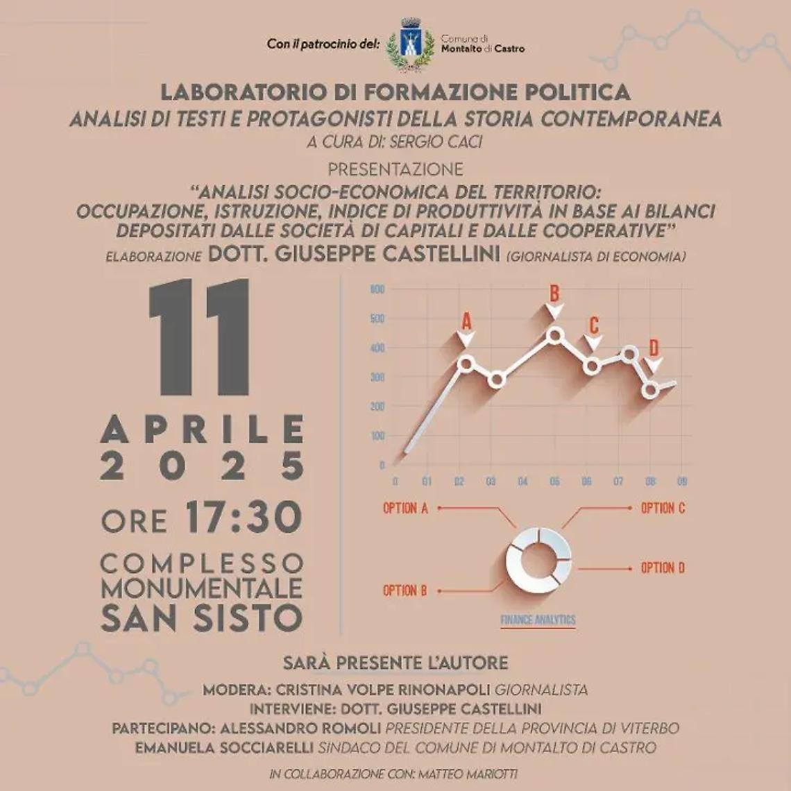 Montalto, a San Sisto venerd&igrave; 11 si parla di economia e imprese del territorio