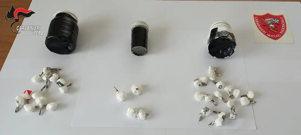 Ronciglione: trovato con 33 dosi di cocaina