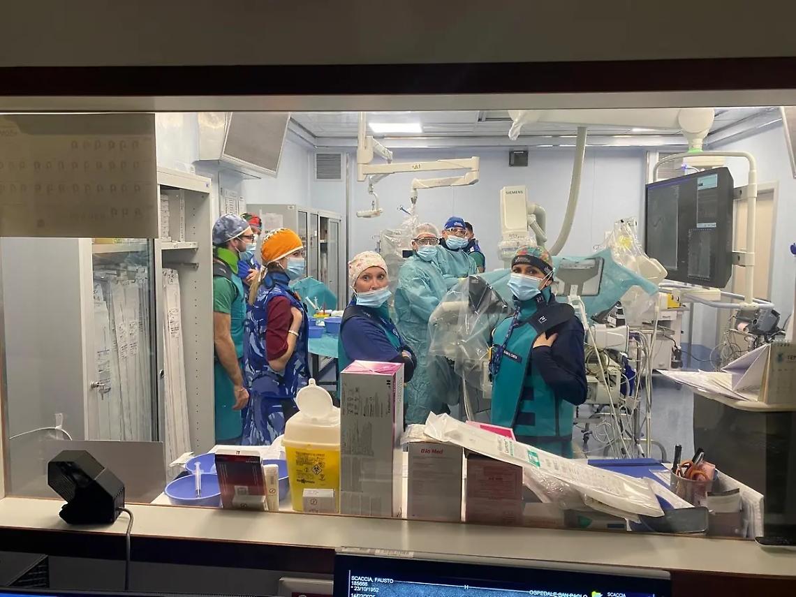 Complesso intervento di cardiologia interventistica al San Paolo