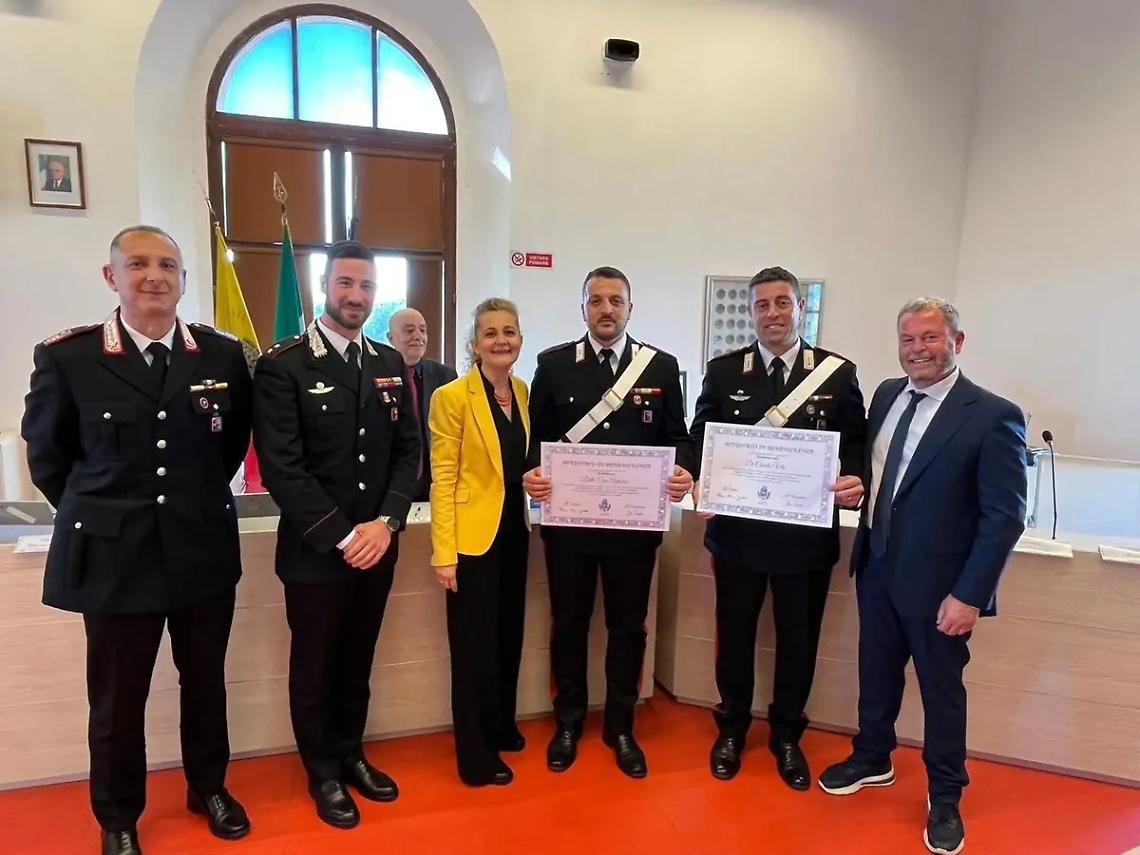 Rapina sventata, encomio formale per i carabinieri di Cerveteri