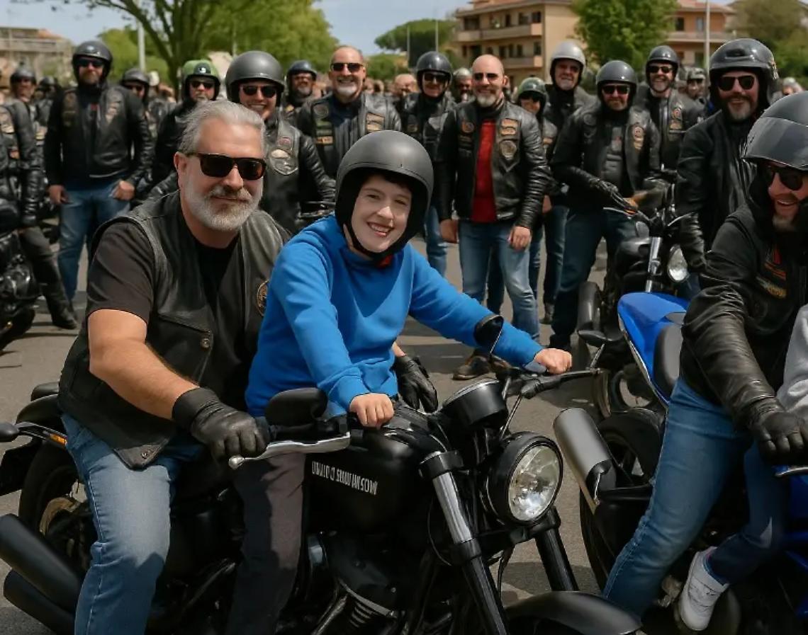 Rombo di motori, in sella con i bikers per i ragazzi speciali