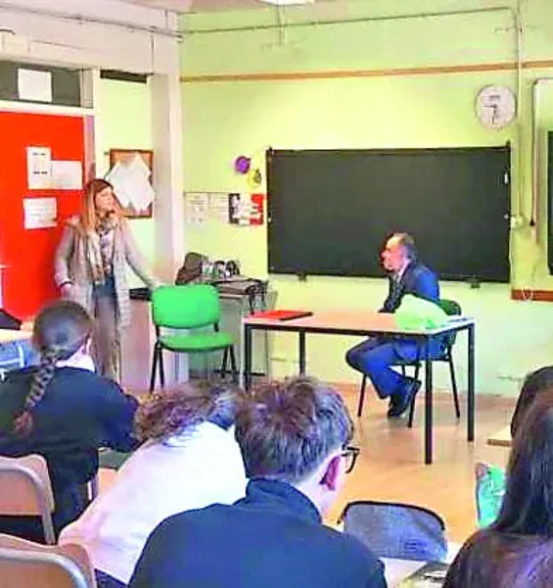 Riuscito l&rsquo;incontro degli alunni con Fracassa