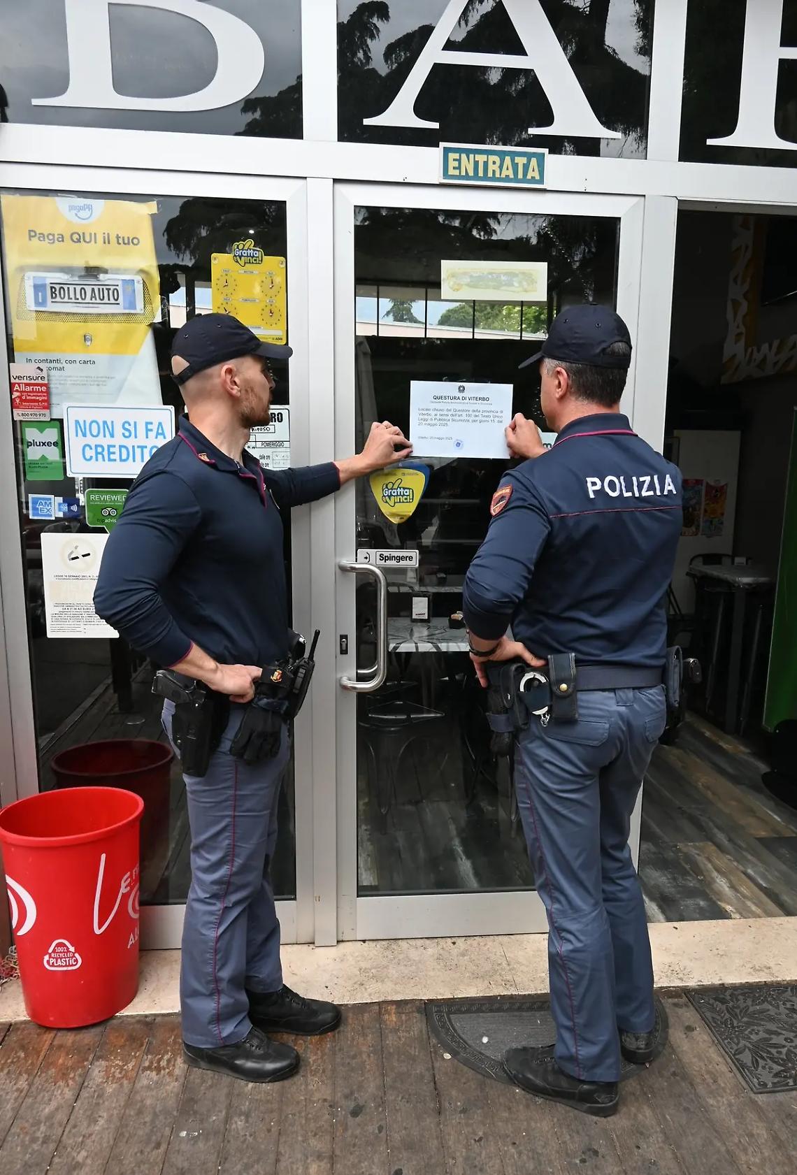 Viterbo: aggressioni e liti tra clienti, chiuso un bar del Sacrario