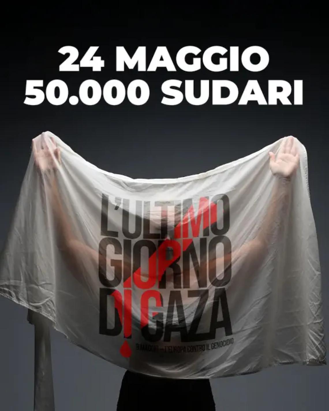 A Viterbo sudari in piazza contro il massacro di Gaza