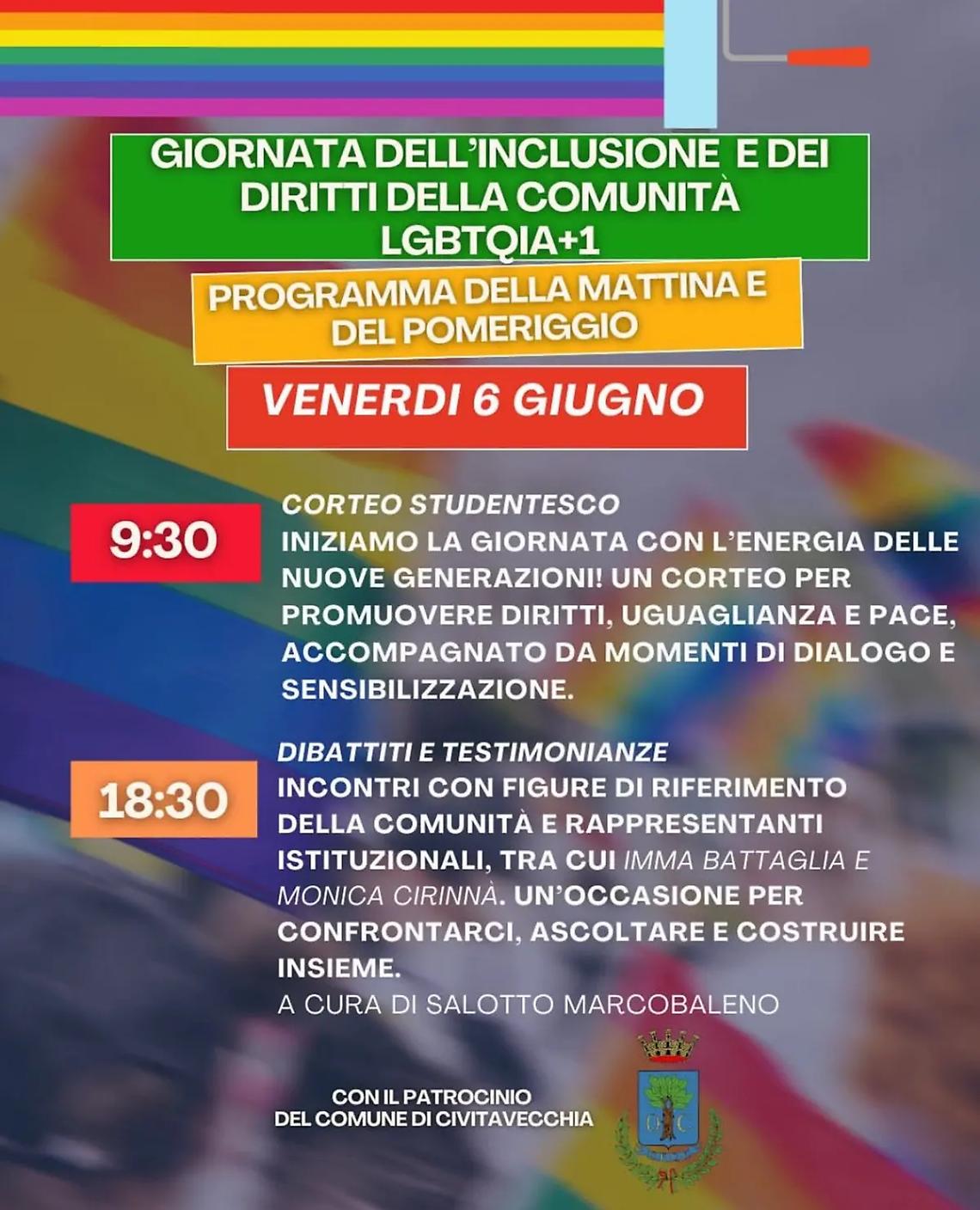 Una citt&agrave; in marcia per i diritti LGBTQIA+
