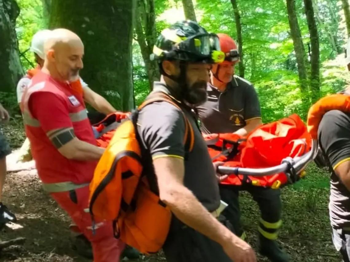 Escursionista si infortuna nella faggeta del Monte Cimino