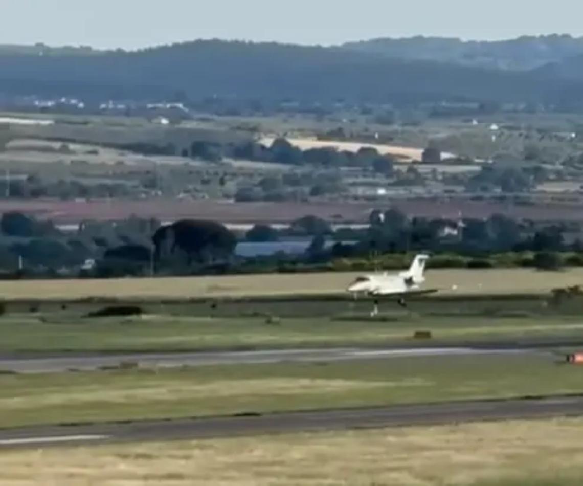 Primo atterraggio civile a Viterbo