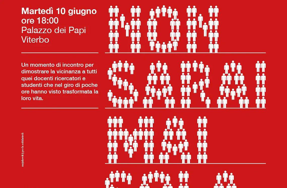 Solidariet&agrave; alla facolt&agrave; d&rsquo;Agraria, &laquo;Non sarai mai sola&raquo;