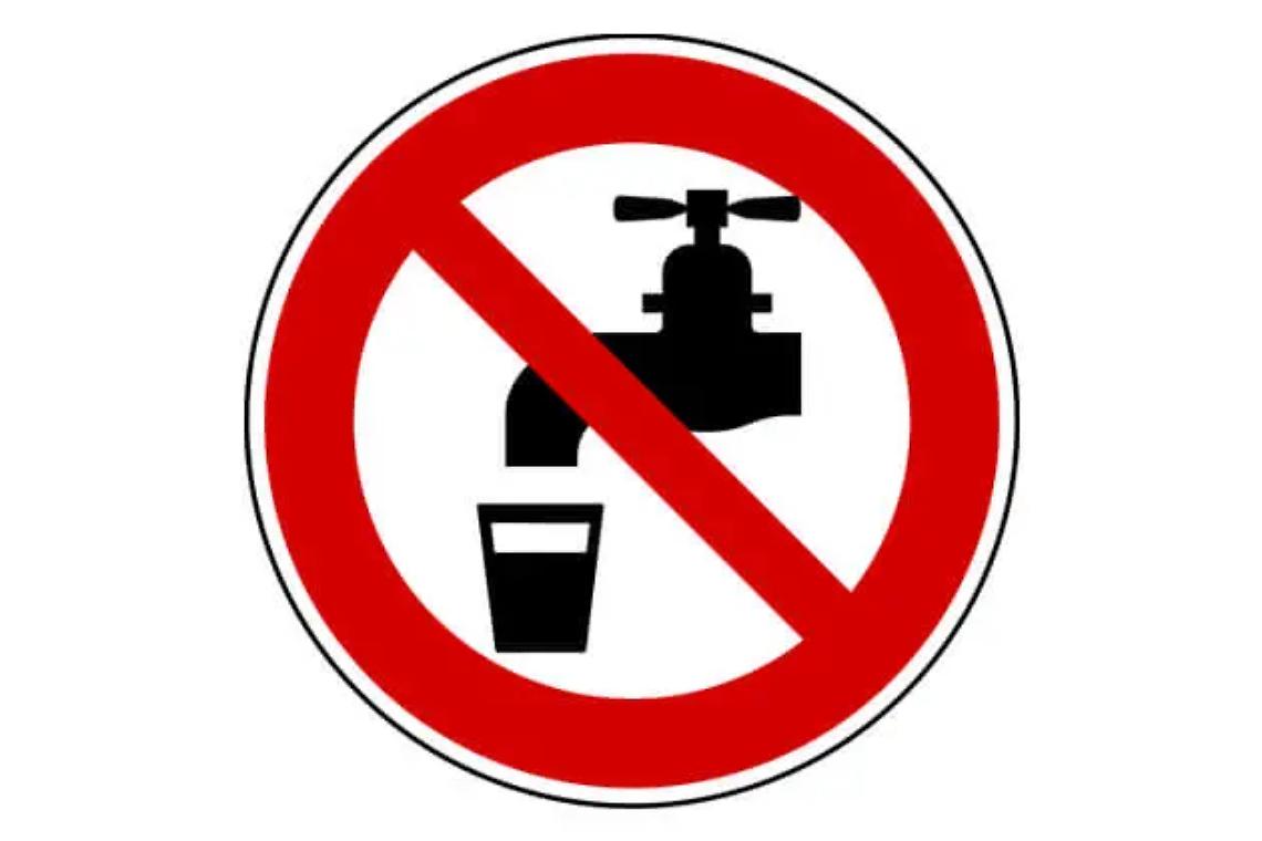 Acqua non potabile: vietato il consumo