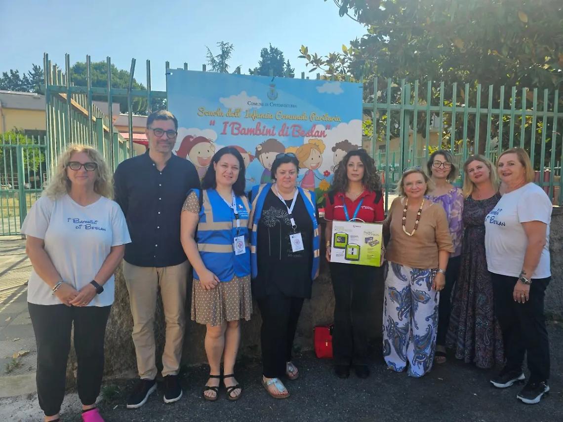 Civitavecchia: un nuovo defibrillatore all&rsquo;asilo &ldquo;I bambini di Beslan&rdquo;