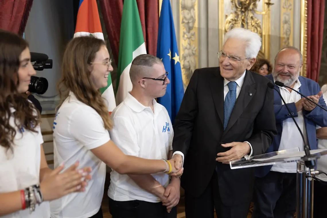 Mattarella incontra i ragazzi di Back Home