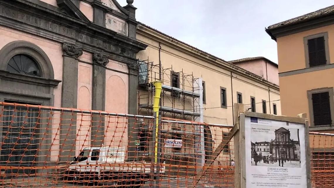 Viterbo: nelle stanze dell&rsquo;ex tribunale torna alla luce un affresco