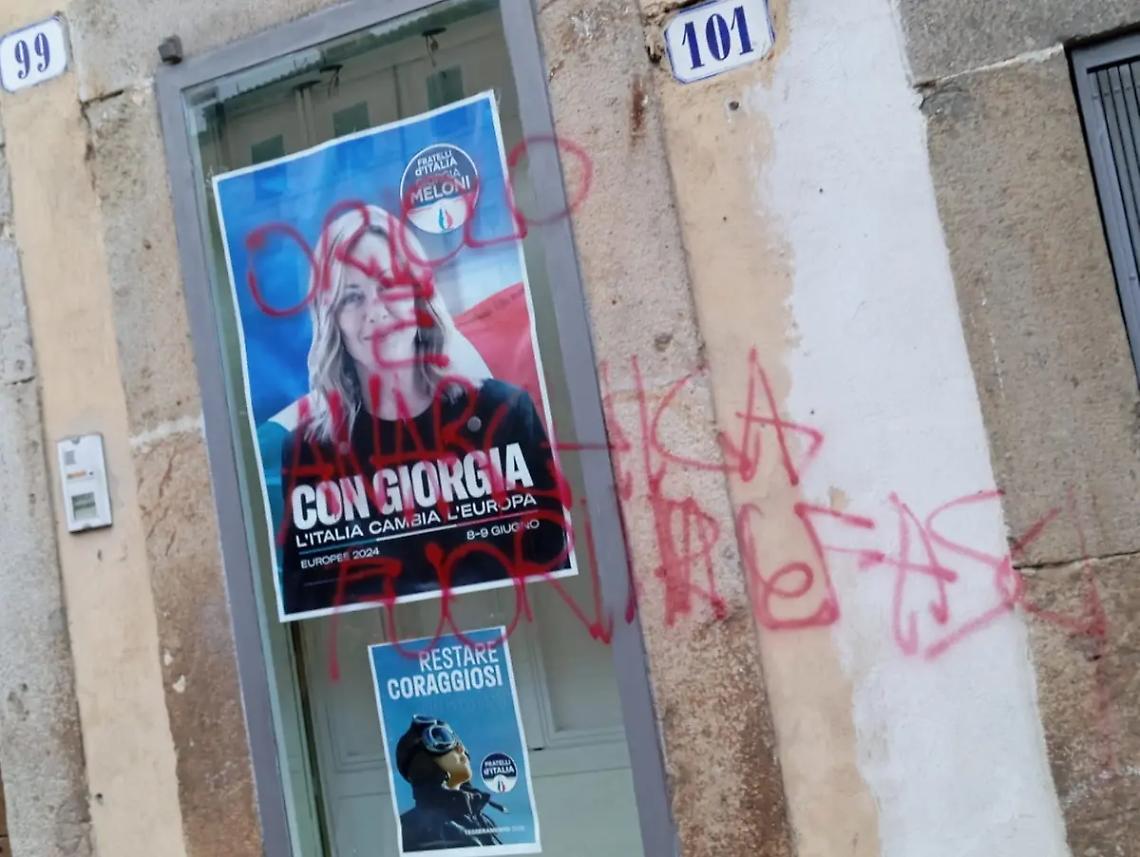 Nuovi vandalismi nella sede del circolo FdI di Oriolo Romano