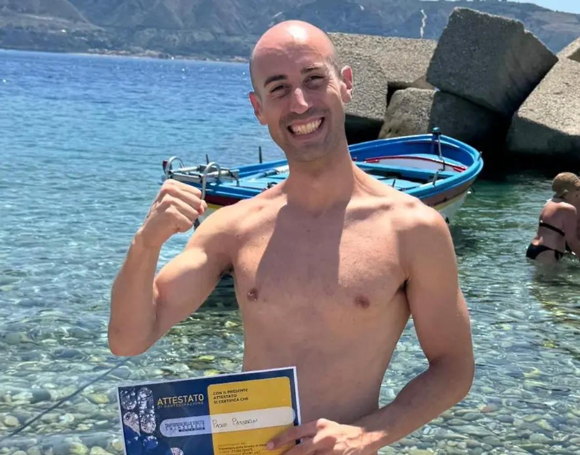 Oltre lo Stretto, dentro se stessi: l&rsquo;impresa del civitavecchiese Paolo Passerini