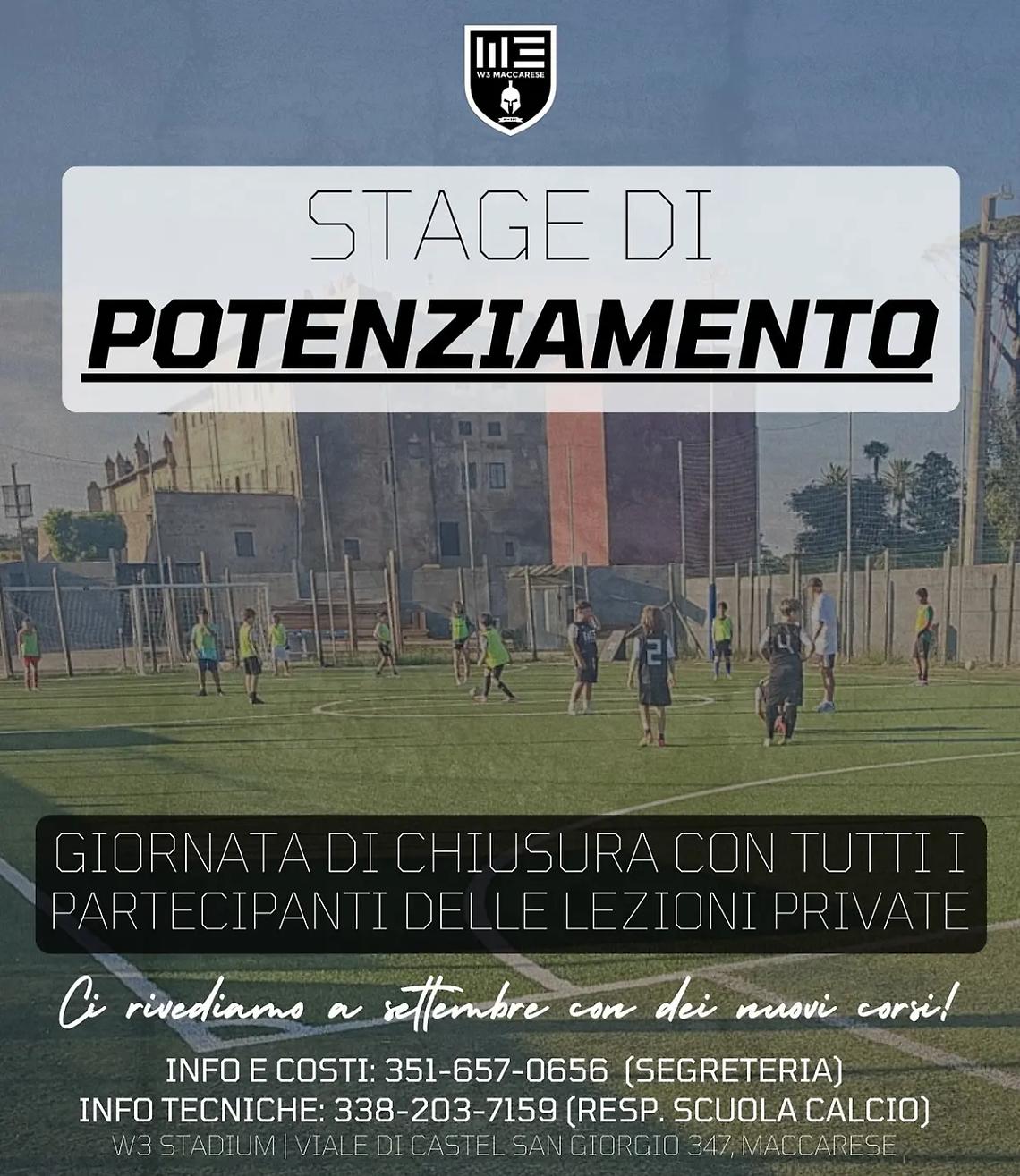 W3 Maccarese, si concludono gli stage di potenziamento estivi