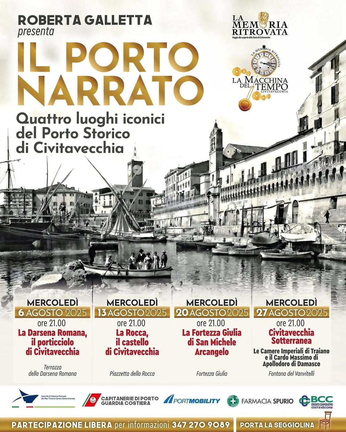 "Il Porto Narrato- Quattro luoghi iconici del Porto Storico di Civitavecchia" di Roberta Galletta