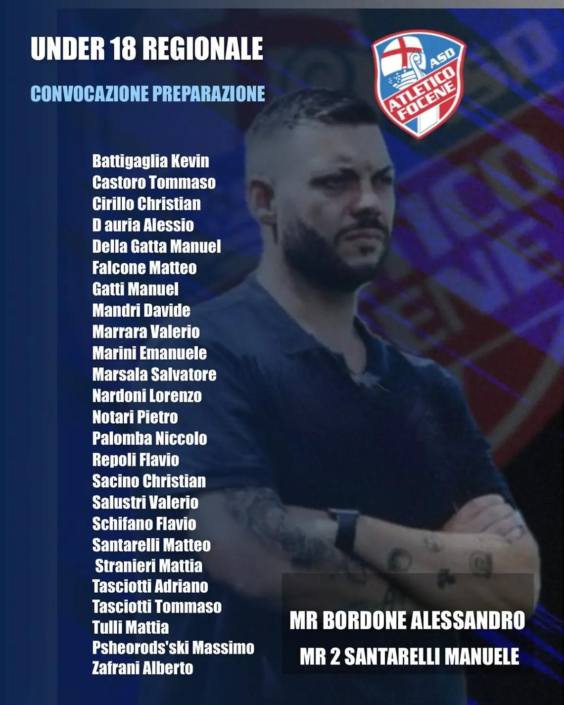 Atletico Focene, al via la preparazione dell&rsquo;Under 18 Regionale