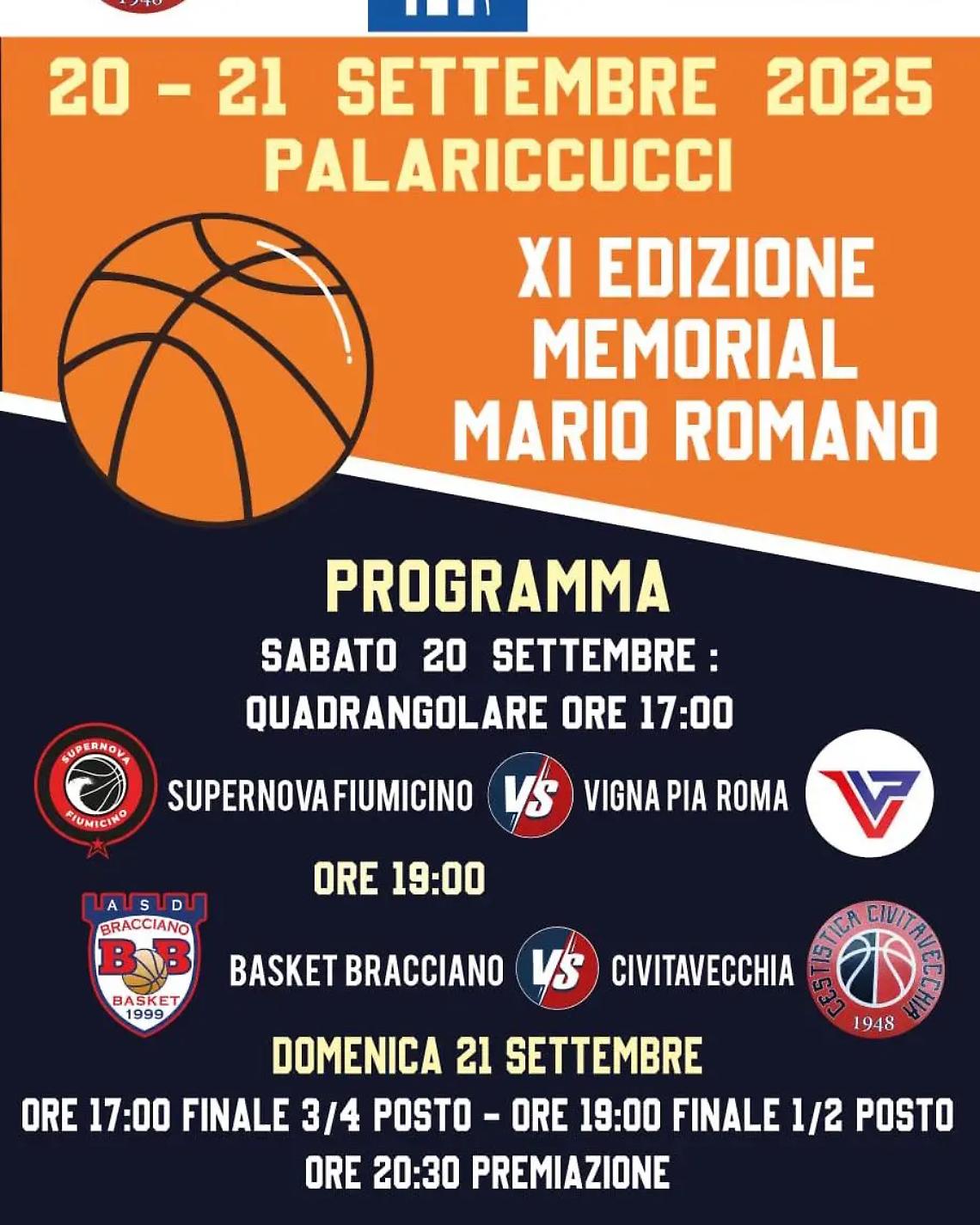 Cestistica pronta ad ospitare il memorial Mario Romano