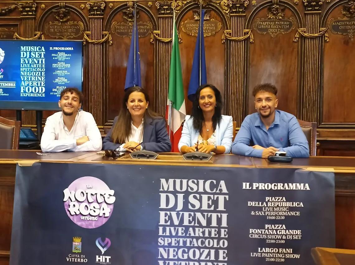 Musica, arte, shopping: la Notte rosa a Viterbo &egrave; servita