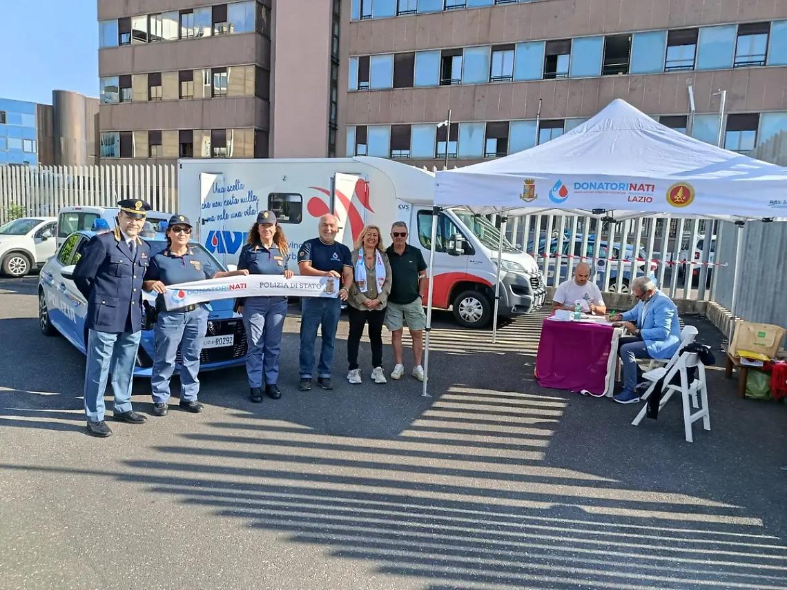 Viterbo: successo per la raccolta di sangue davanti alla questura
