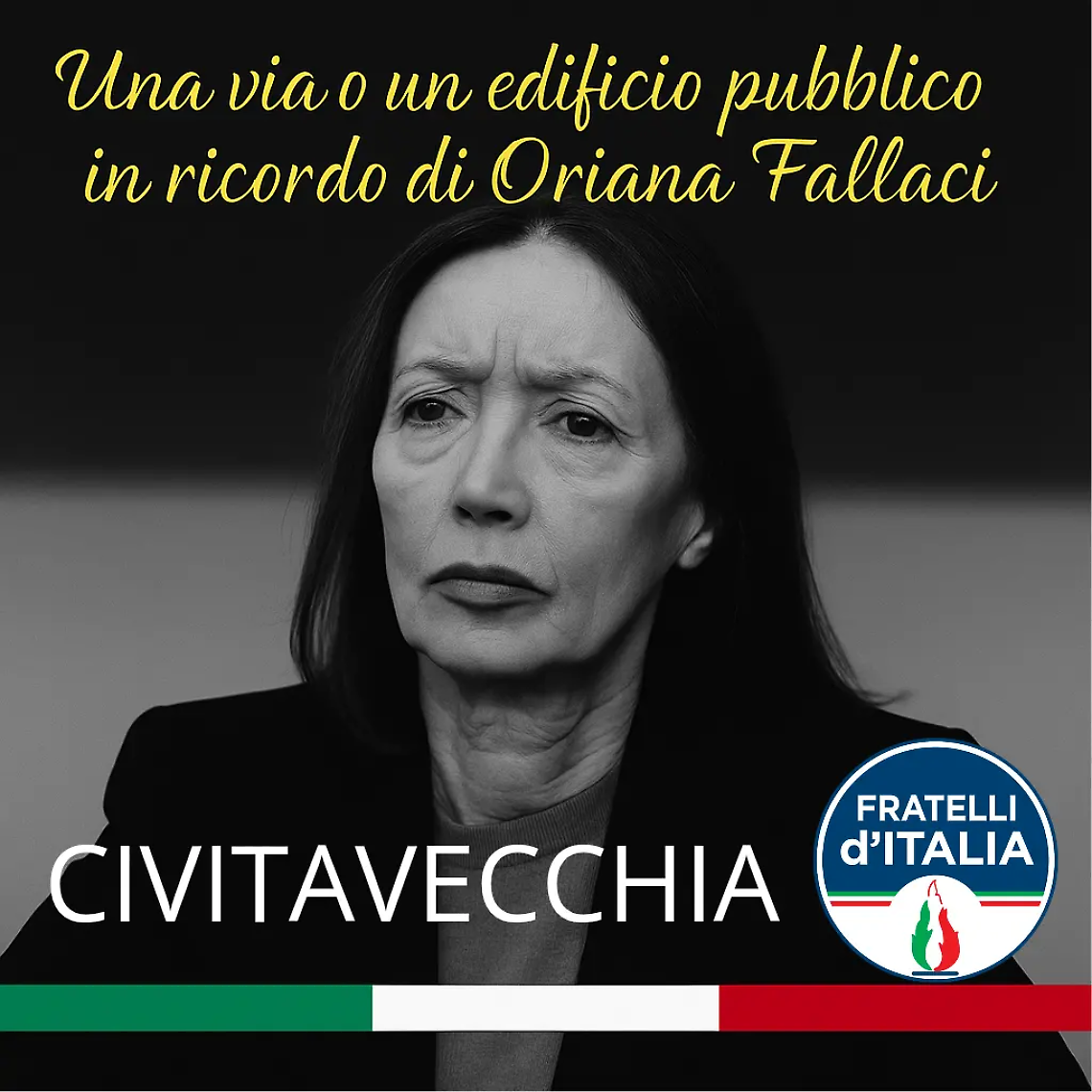 FdI, una mozione per intitolare un luogo della citt&agrave; ad Oriana Fallaci