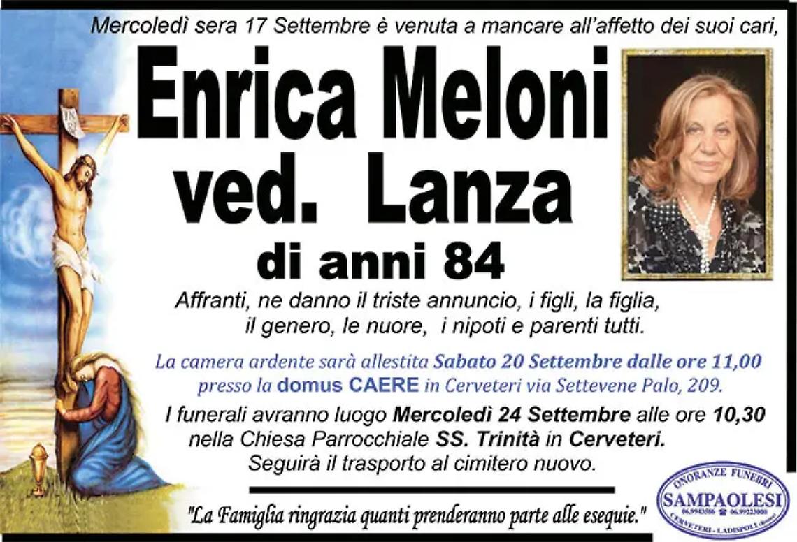 ENRICA MELONI ved. LANZA di anni 84