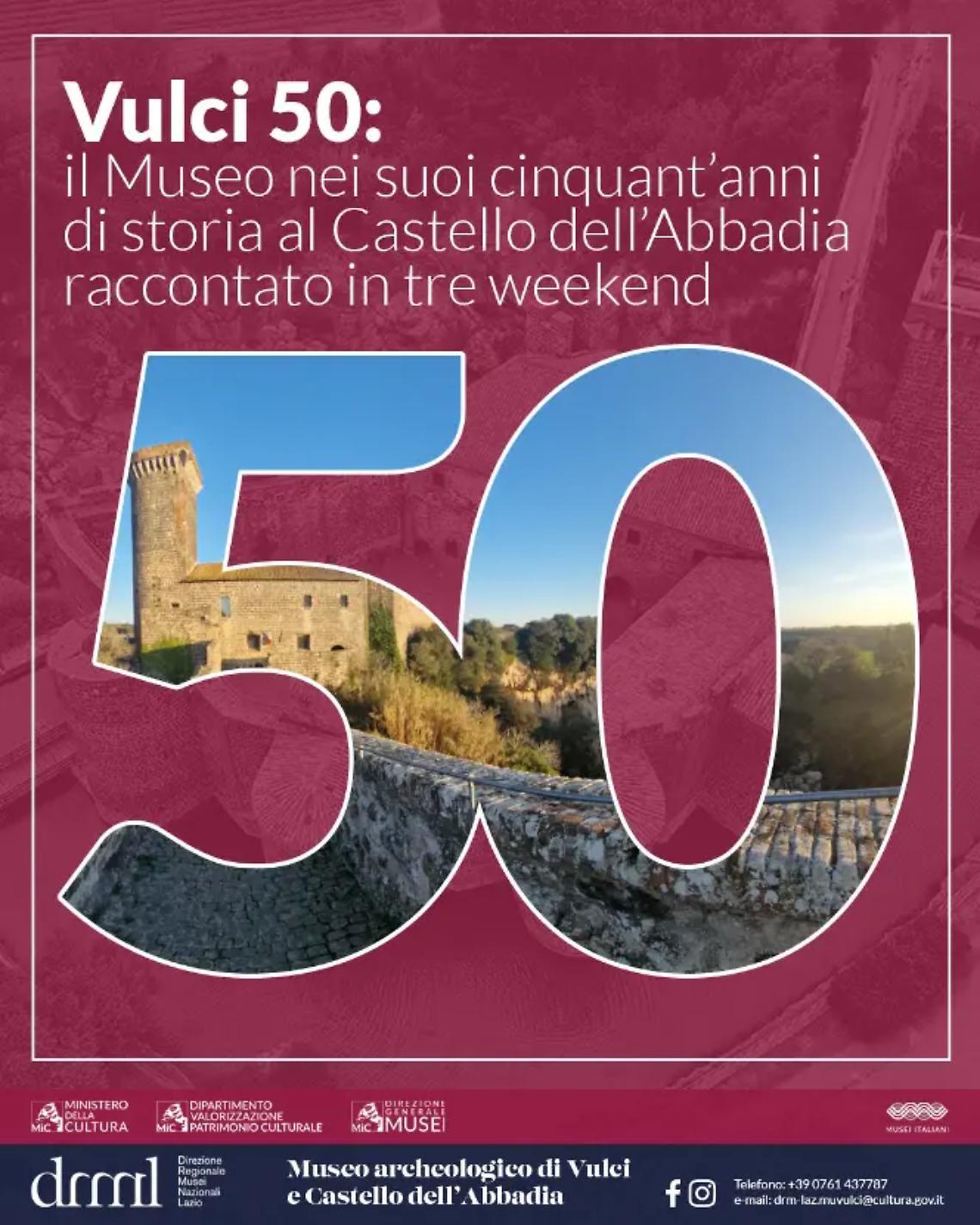 Al via il ciclo di eventi Vulci 50: il museo nei suoi cinquant&rsquo;anni di storia al castello dell&rsquo;Abbadia